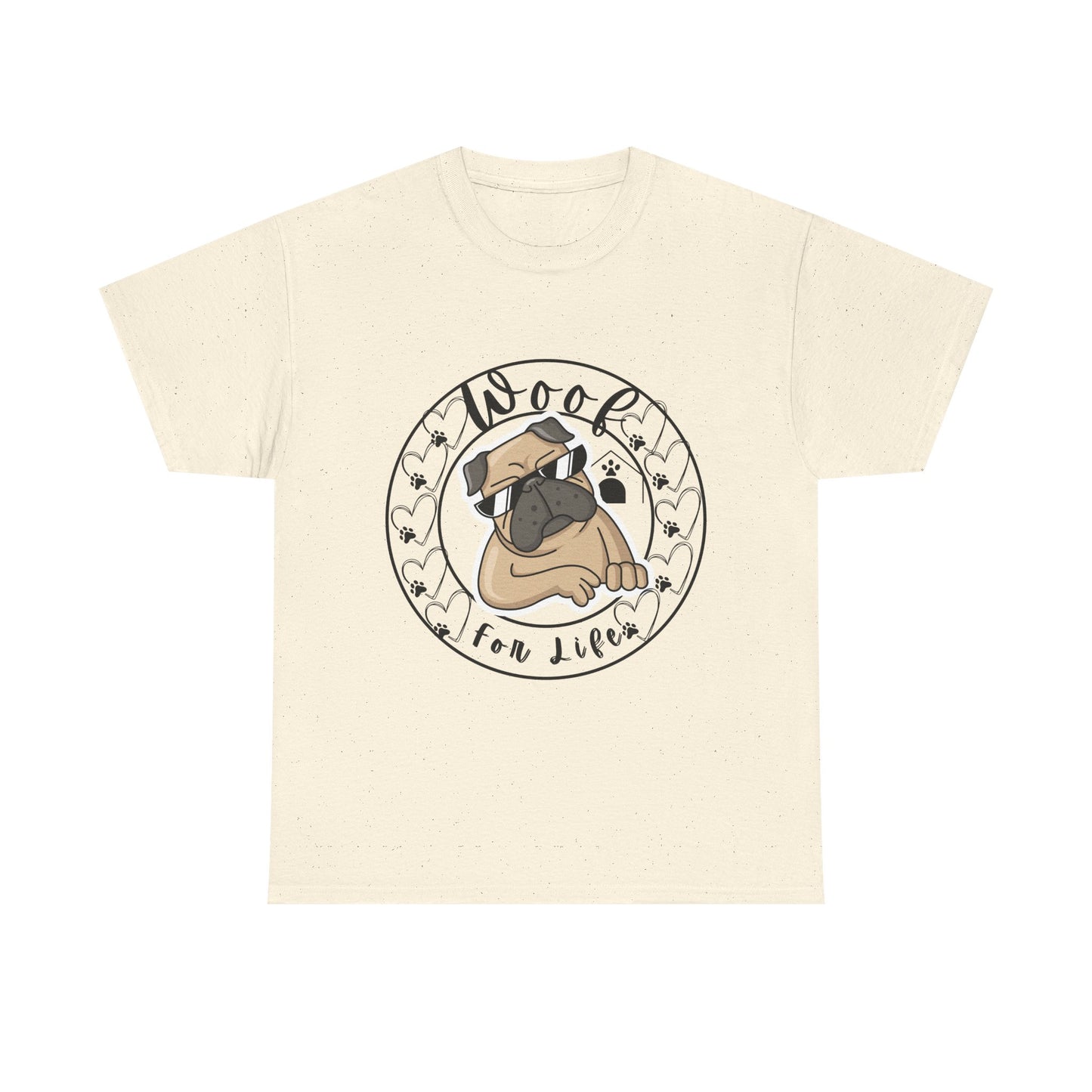 Funny Pug Dog Themed Unisex Heavy Cotton Tshirt