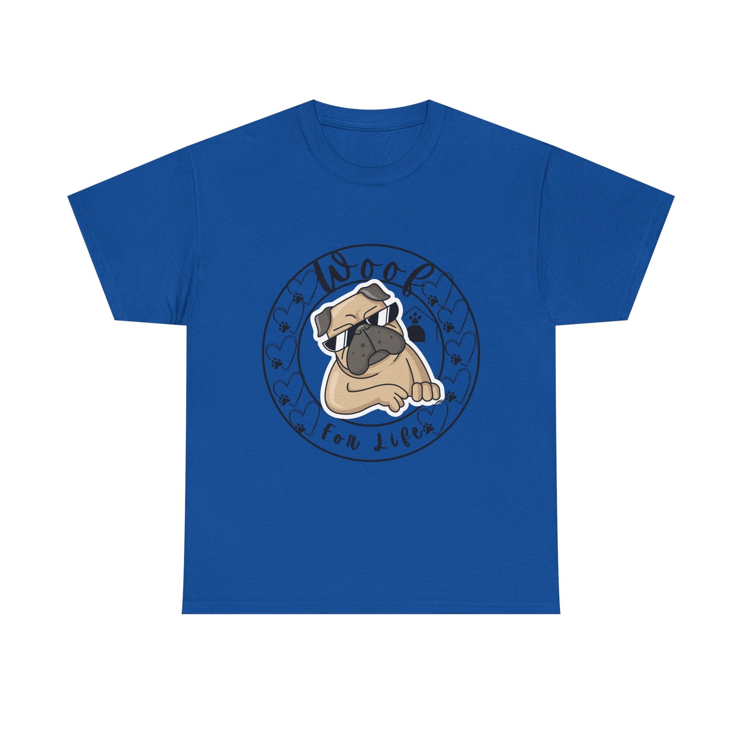Funny Pug Dog Themed Unisex Heavy Cotton Tshirt