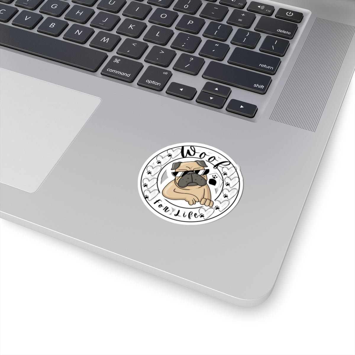Pug Dog Kiss-Cut Stickers,