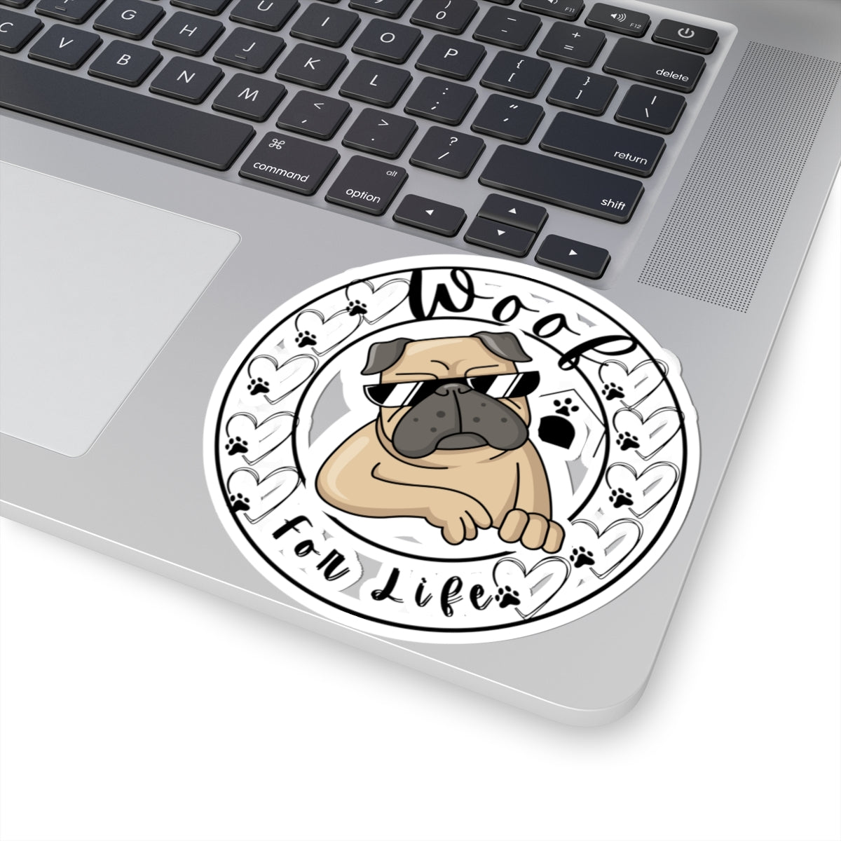 Pug Dog Kiss-Cut Stickers,
