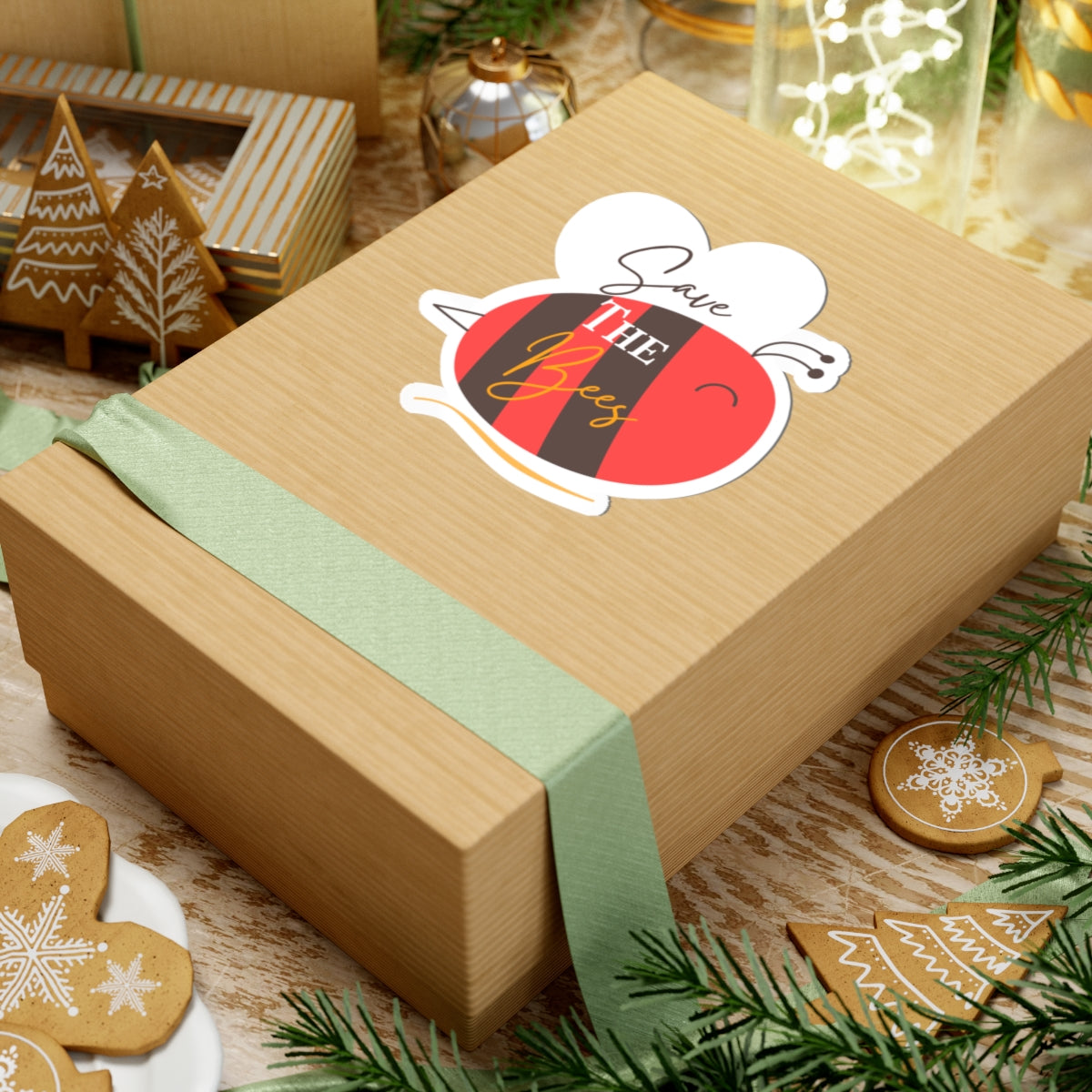 Save The Bees Cut Out Stickers, Eco-Friendly Sticker Pack