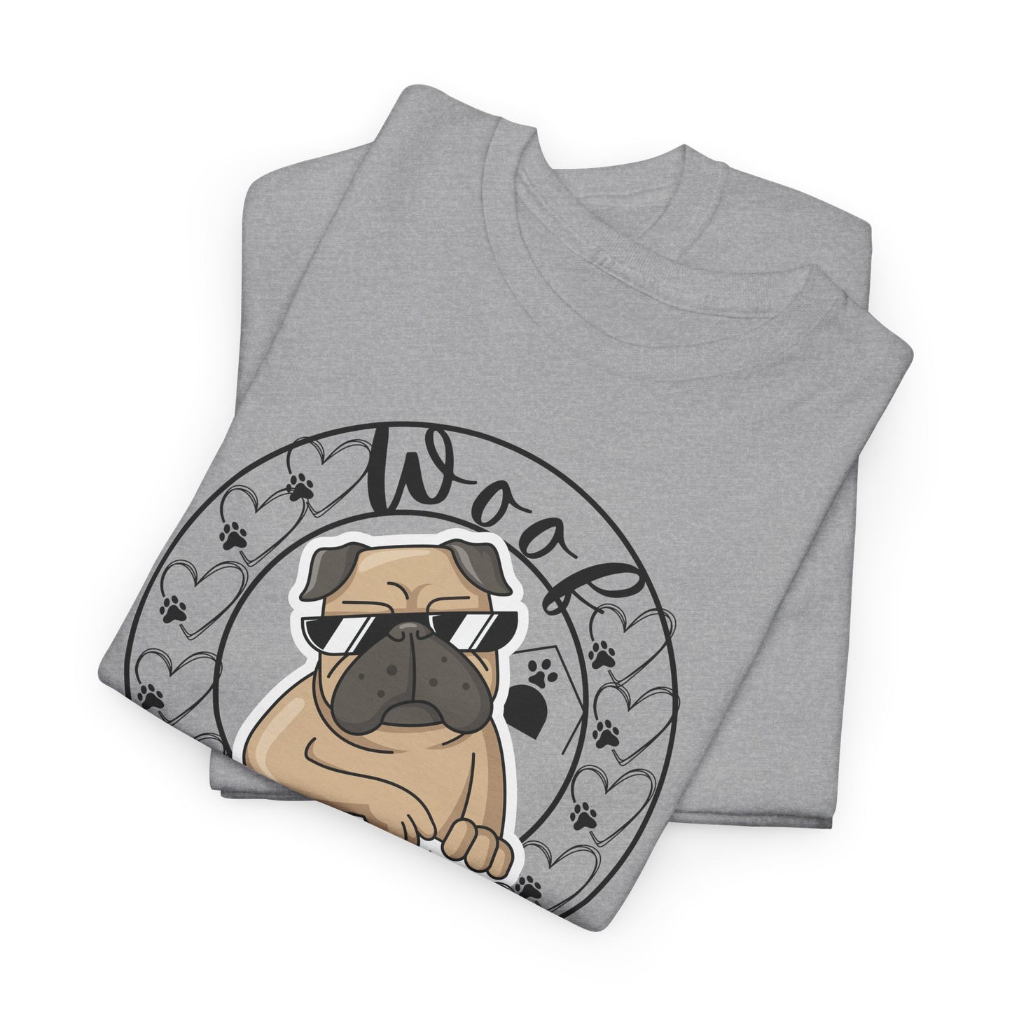 funny Pug Dog themed Tshirt Unisex