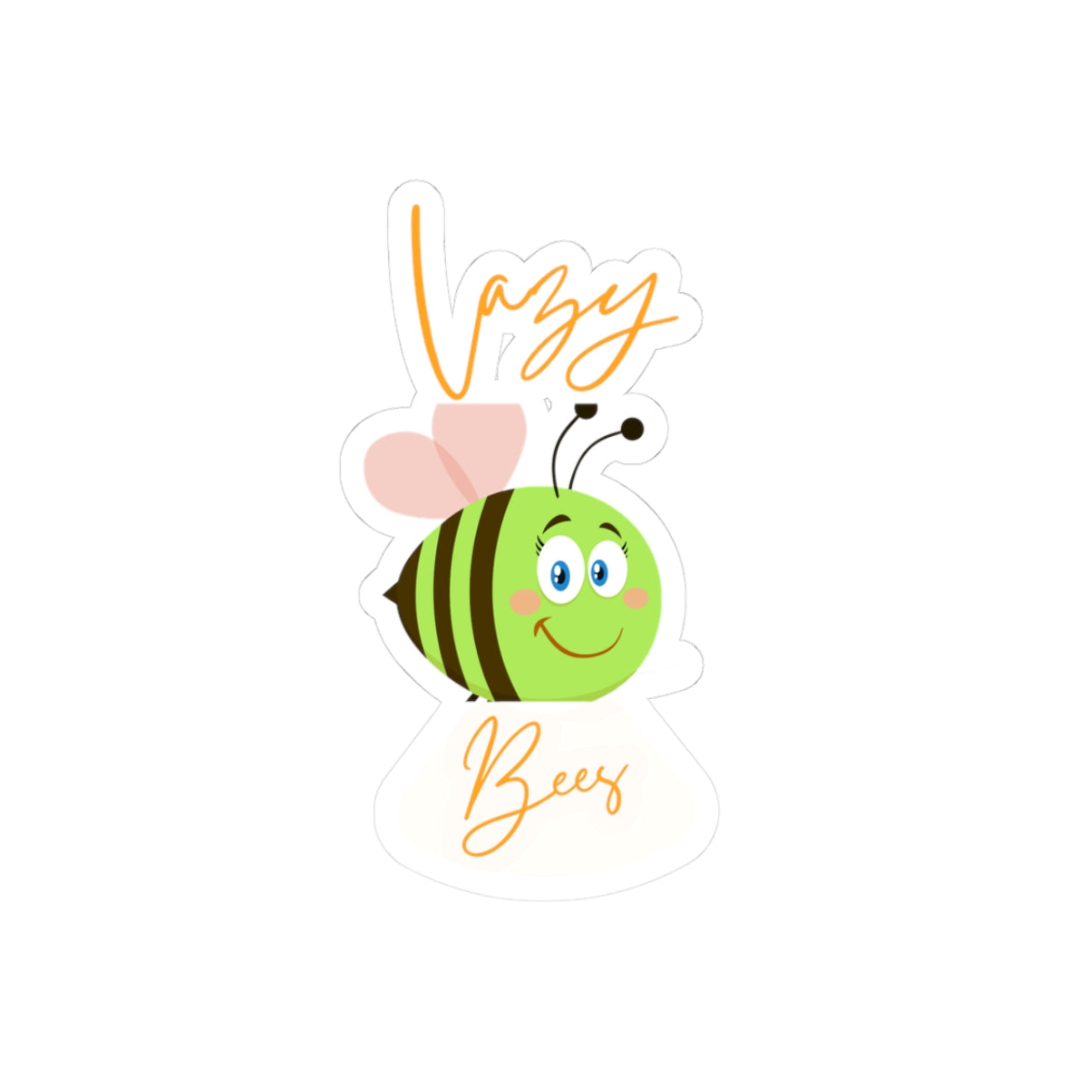 Sticker Cute Lazy Bee Short Fun Sentence