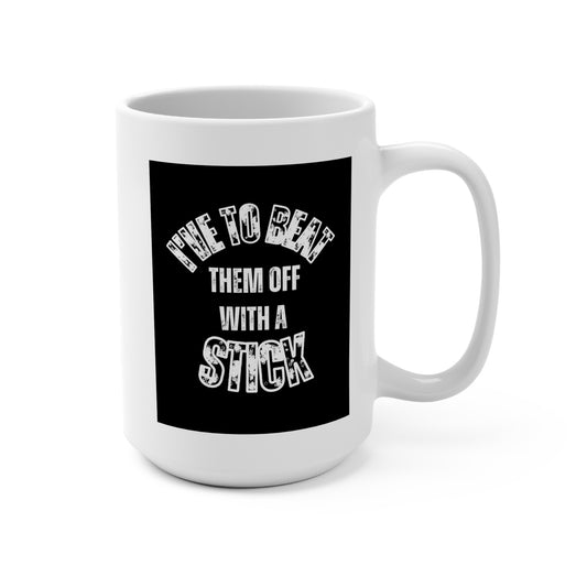 Funny Quote Mug, Black and White Design