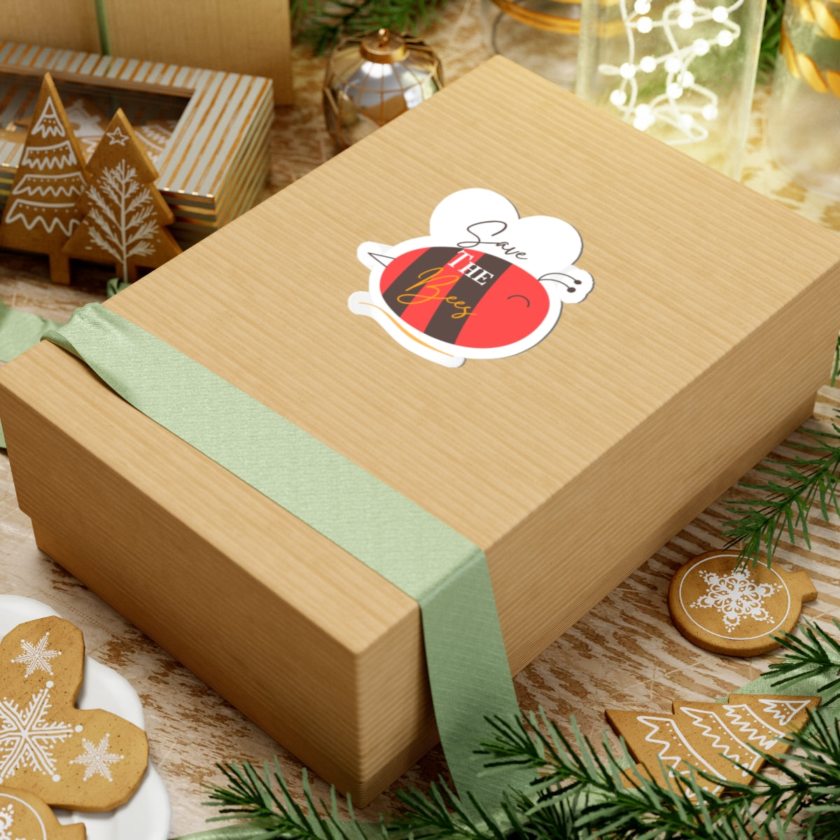 Save The Bees Cut Out Stickers, Eco-Friendly Sticker Pack