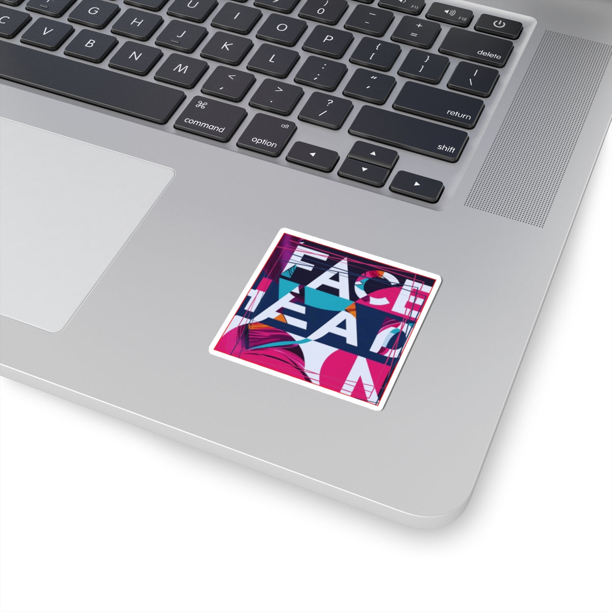 Colorful Artistic FACE HEAD ON' Design Sticker
