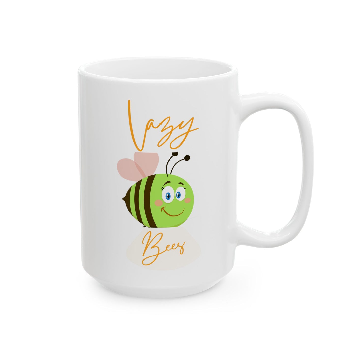Cute Lazy Bee Cartoon Ceramic Mug Gift for Kids, Coffee Lovers, Birthdays, Holidays, Home Decor