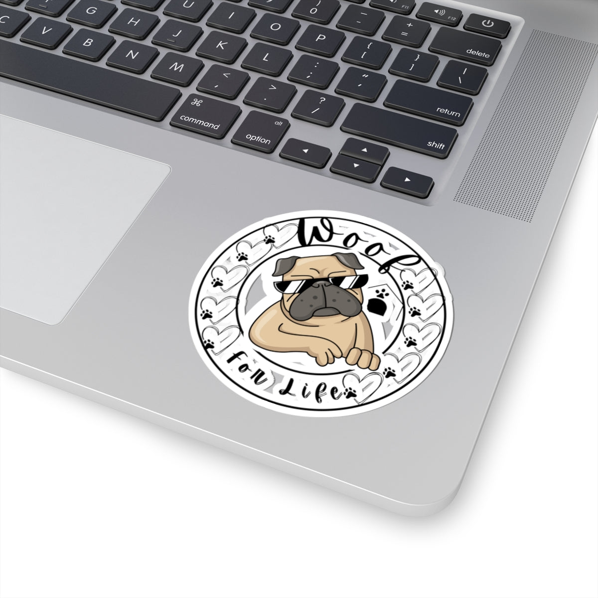 Pug Dog Kiss-Cut Stickers,