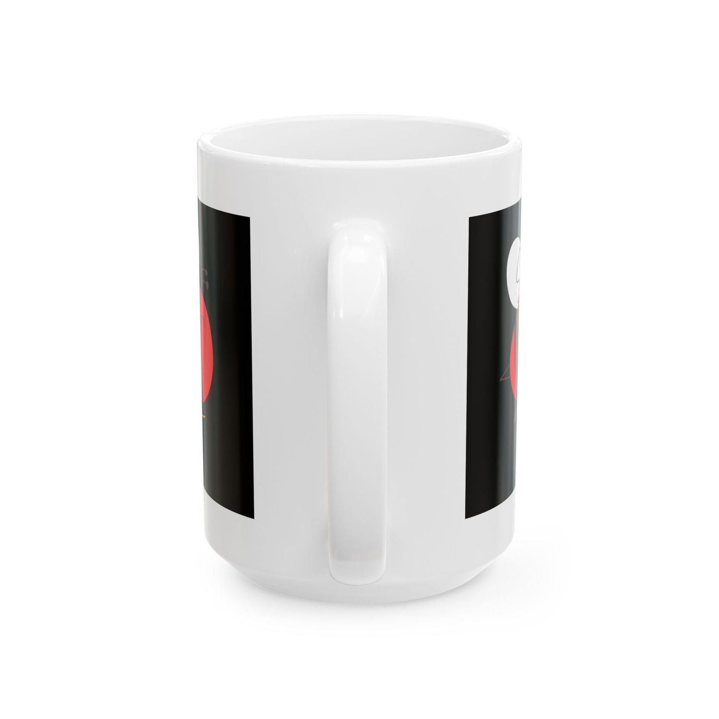 Stylish Graphic Mug, Perfect Gift for Coffee Lovers.