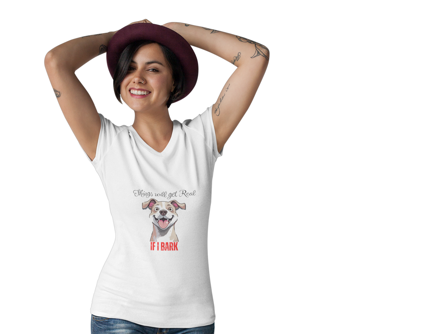 Humorous Dog Quote T-shirt,