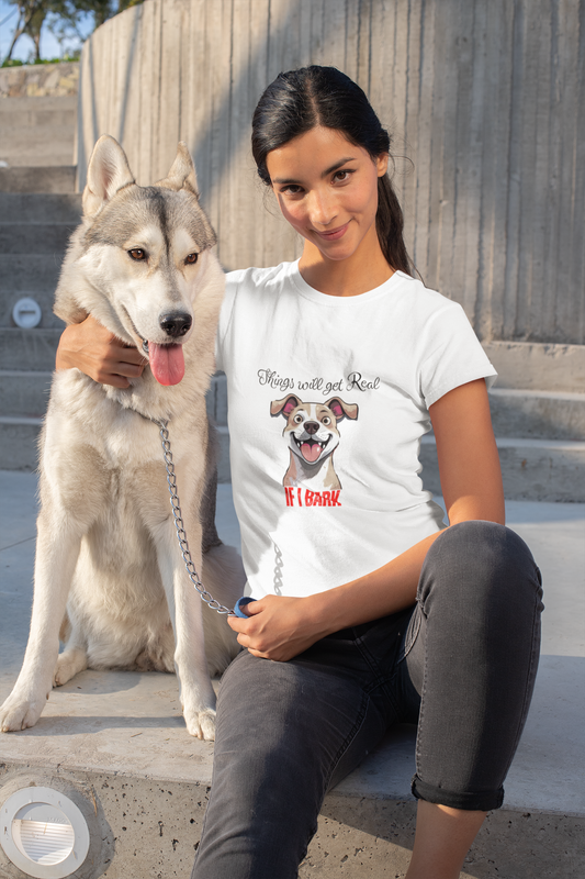 Humorous Dog Quote T-shirt,