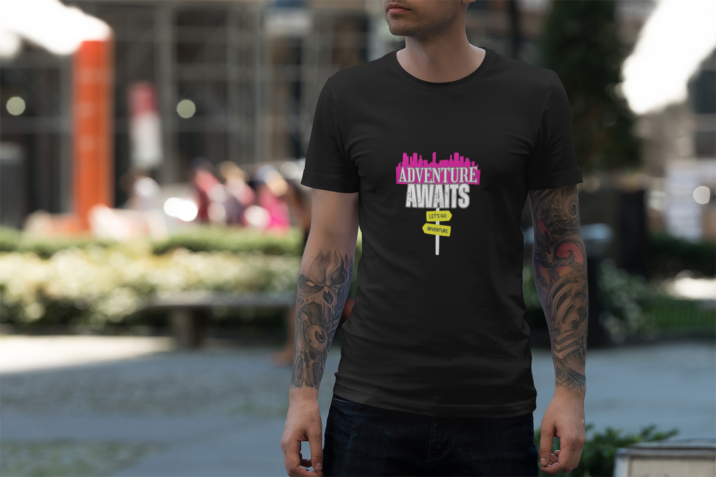 Adventure Await Unisex T-Shirt with Quote