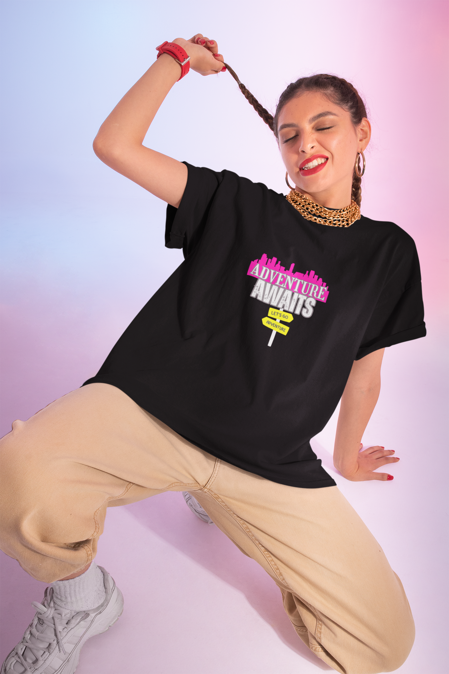Adventure Await Unisex T-Shirt with Quote
