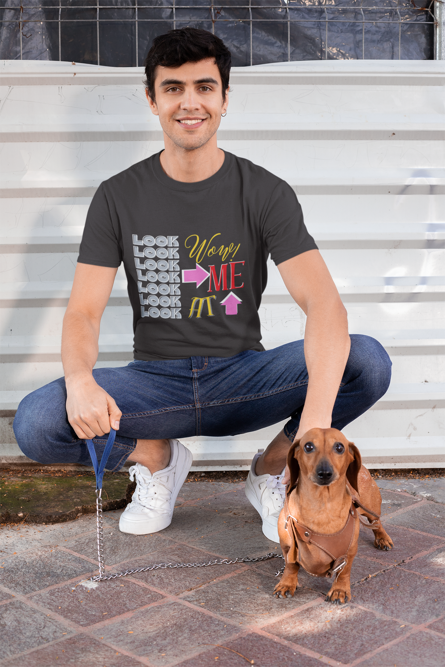 Look at Me Fun Graphic T-Shirt, Trendy Casual Wear, Fashion