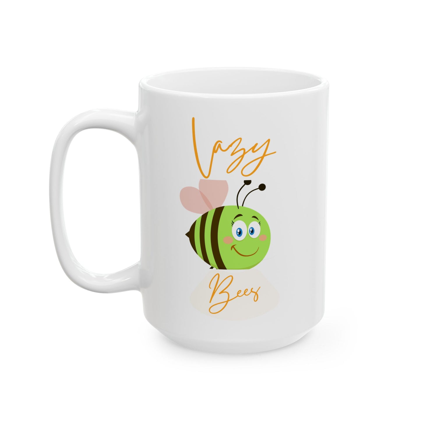 Cute Lazy Bee Cartoon Ceramic Mug Gift for Kids, Coffee Lovers, Birthdays, Holidays, Home Decor