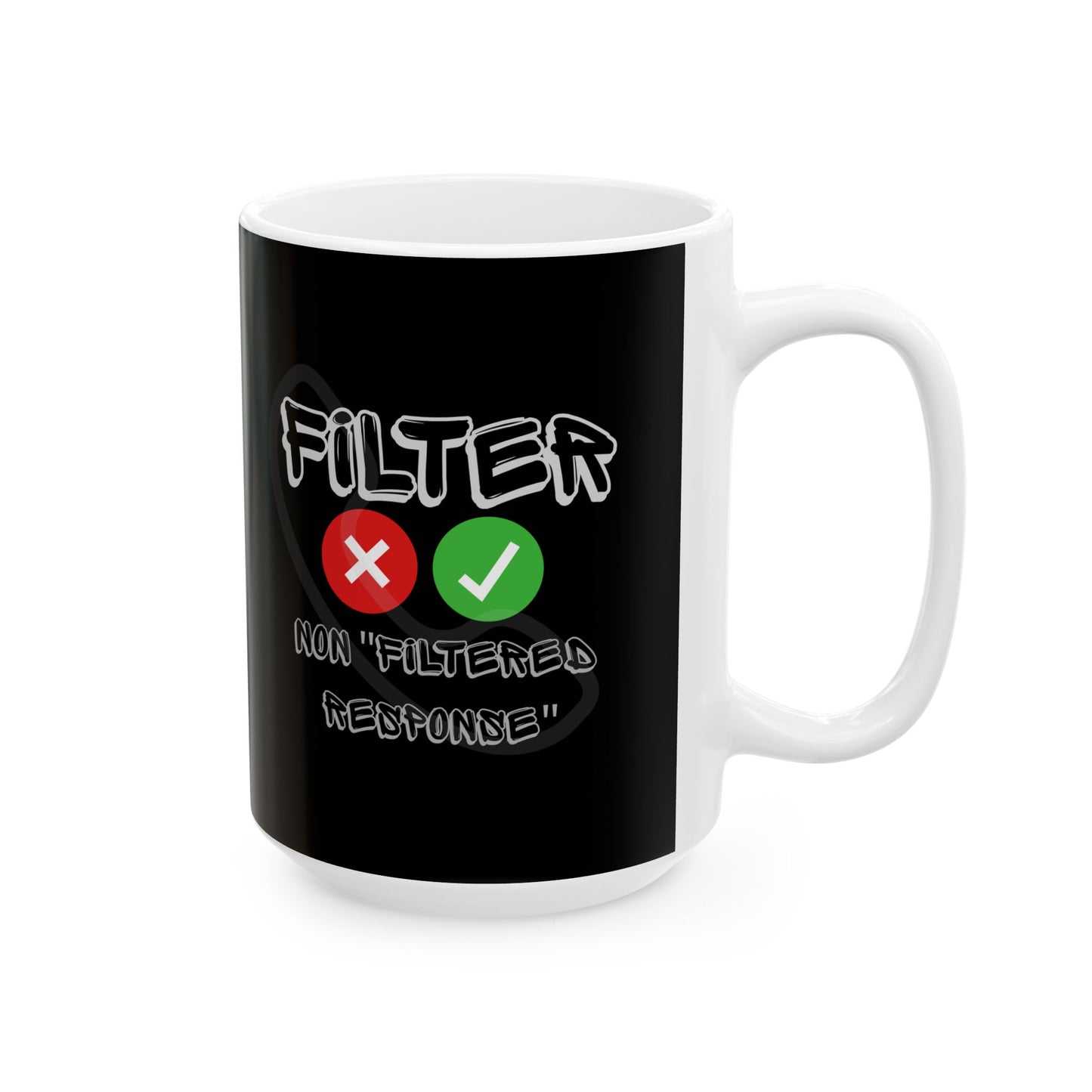 Funny Ceramic Mug for Coffee  & Tea Lovers 1 oz and 15 oz Sizes