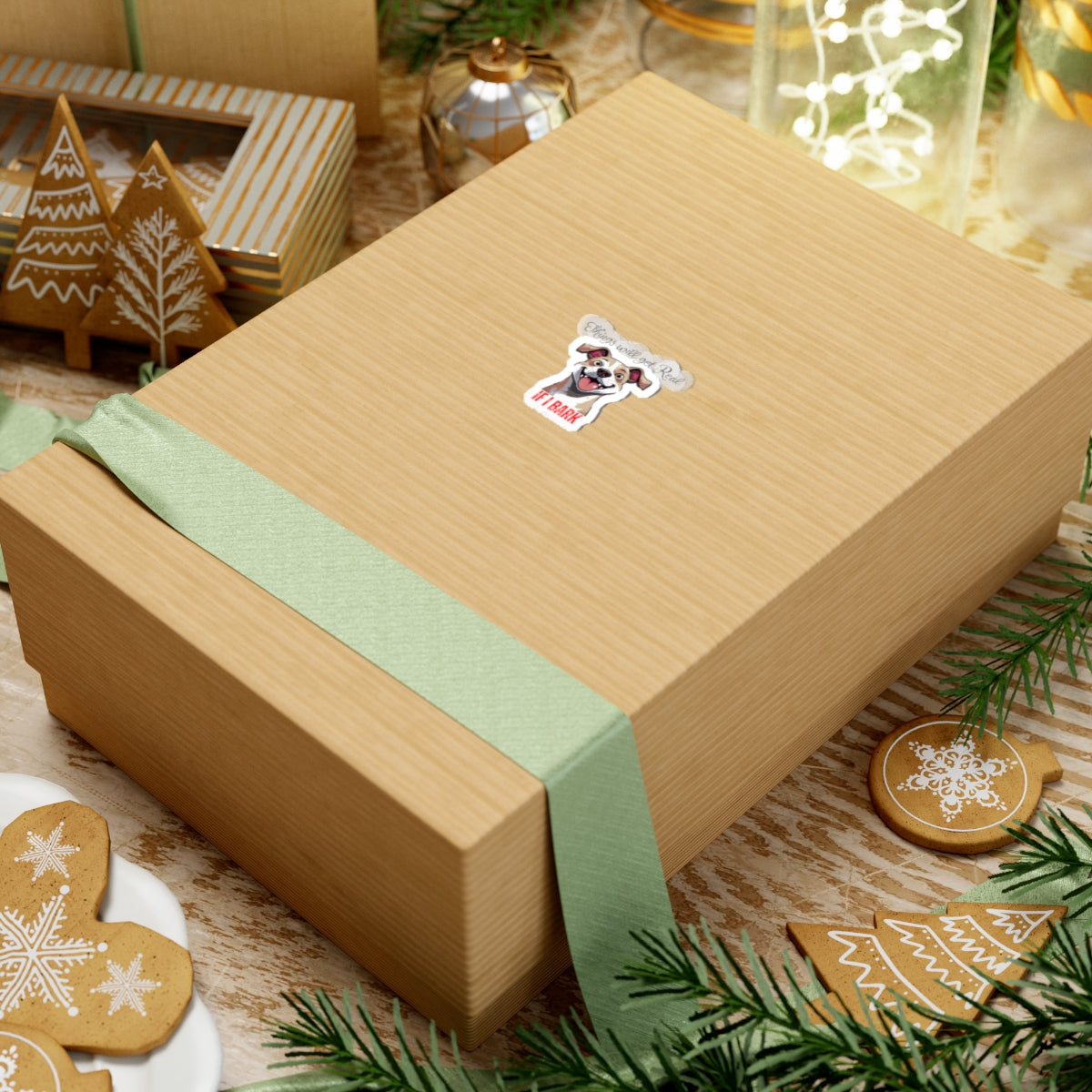 Playful Dog Sticker for placing anywhere you like