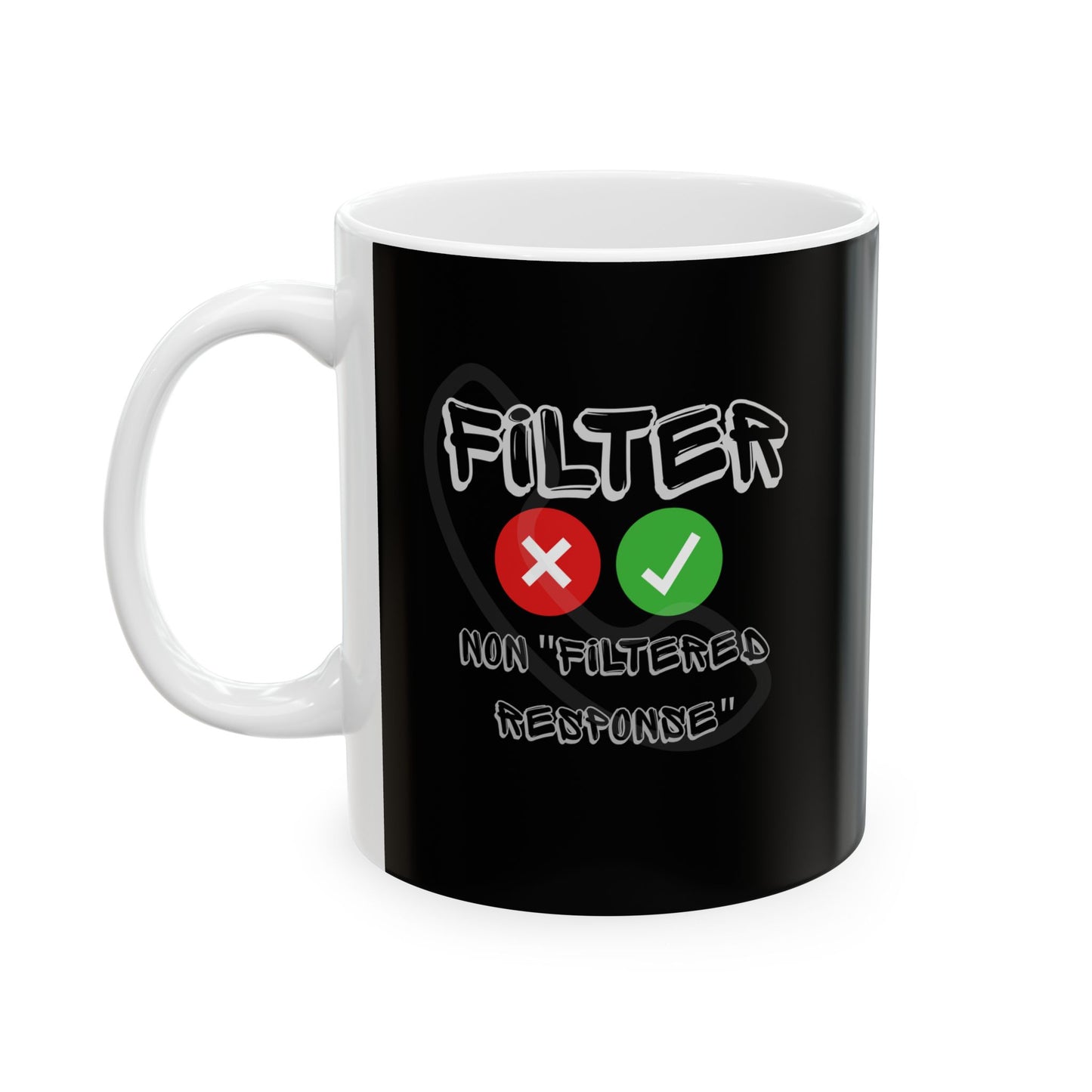 Funny Ceramic Mug for Coffee  & Tea Lovers 1 oz and 15 oz Sizes