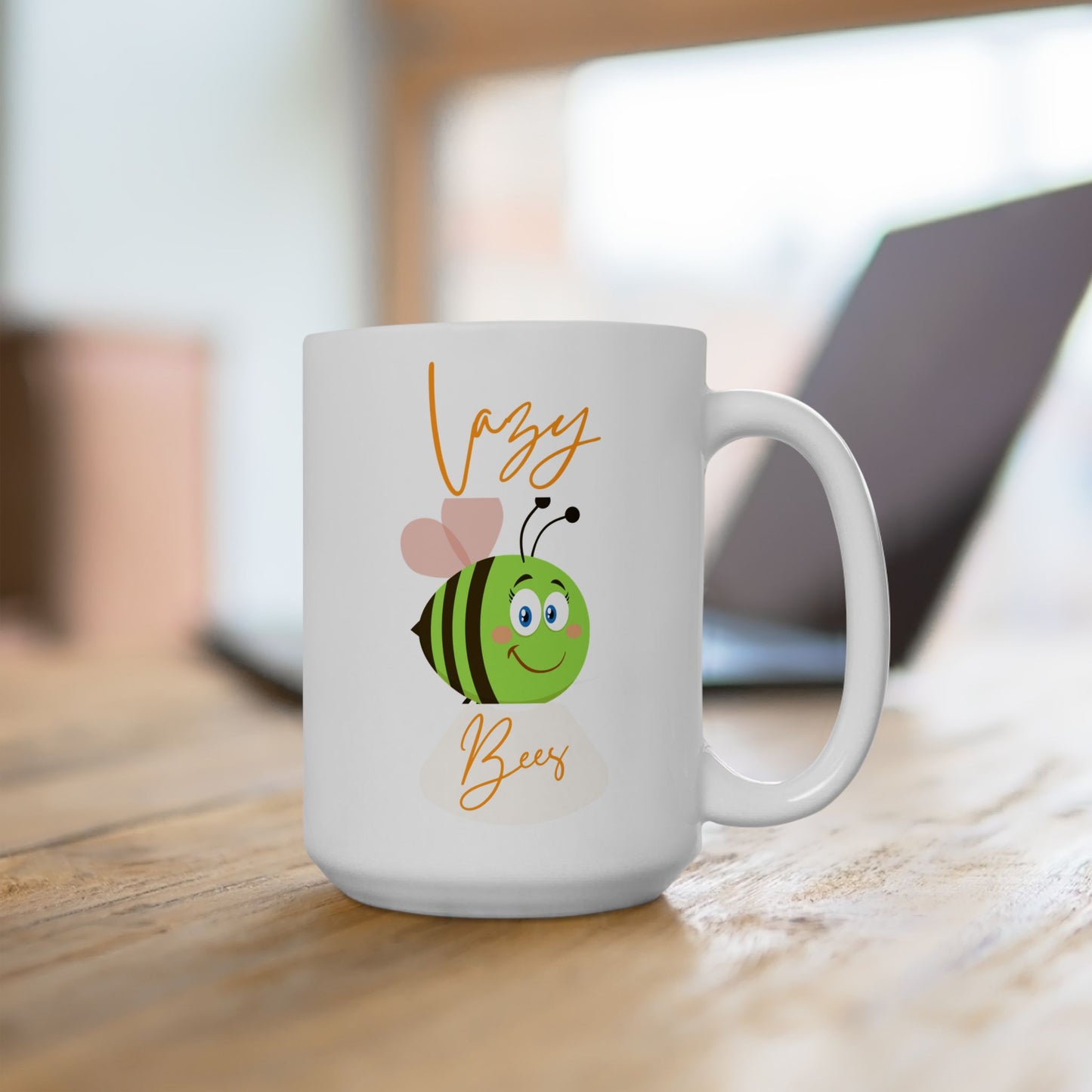 Cute Lazy Bee Cartoon Ceramic Mug Gift for Kids, Coffee Lovers, Birthdays, Holidays, Home Decor